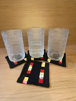 Upcycled Material coasters image 0
