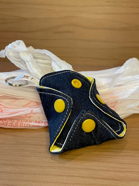 Upcycled material bag/jewelry pouches image 1
