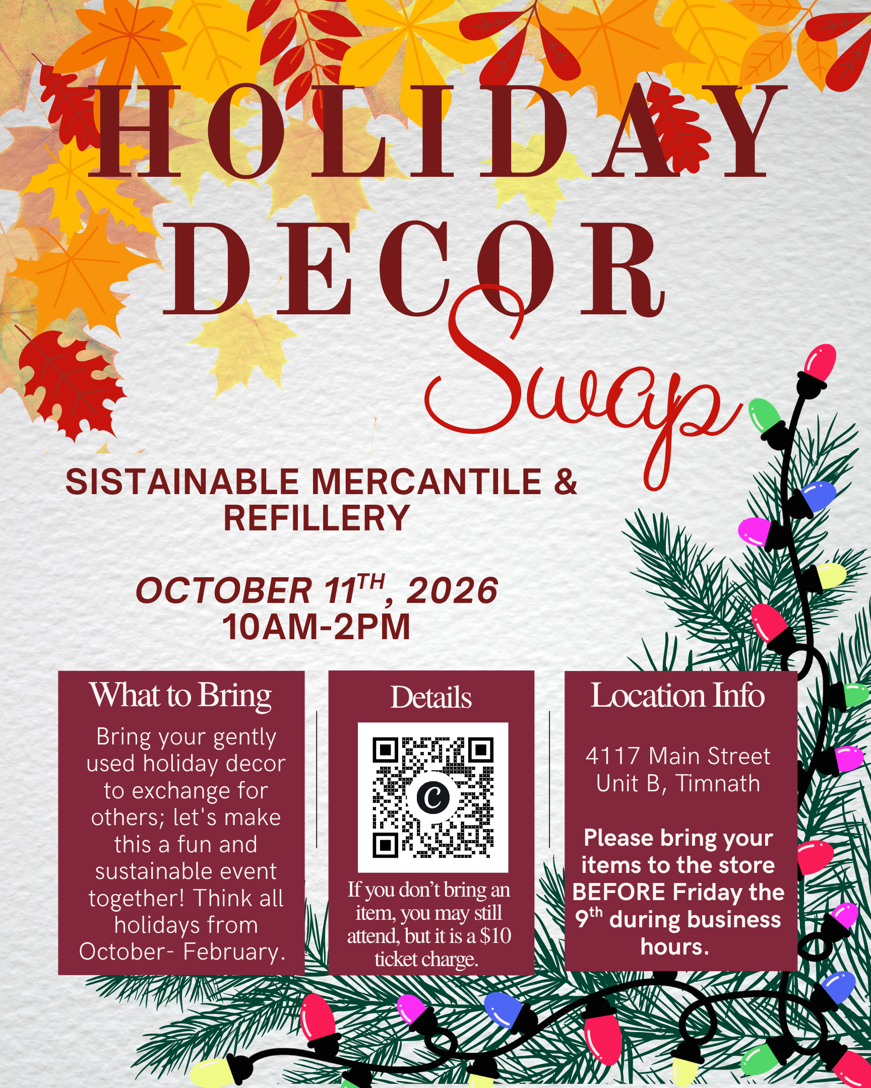 Holiday Decor Swap ticket