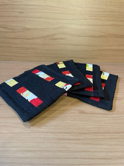 Upcycled Material coasters image 1