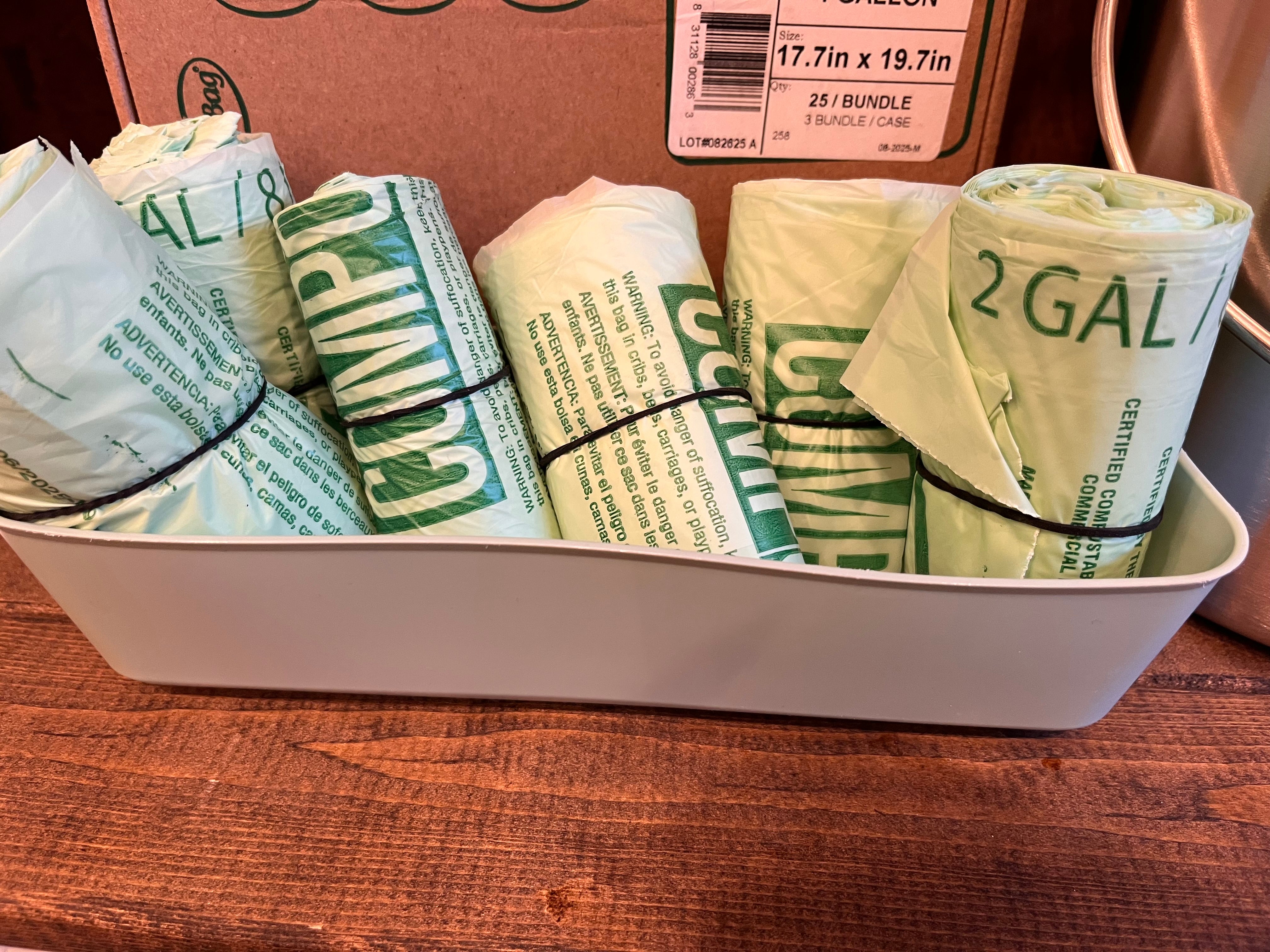 2 Gallon Compostable Biobag (25 count) image 0