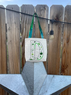 Hand Embroidered Letter Tote image 2