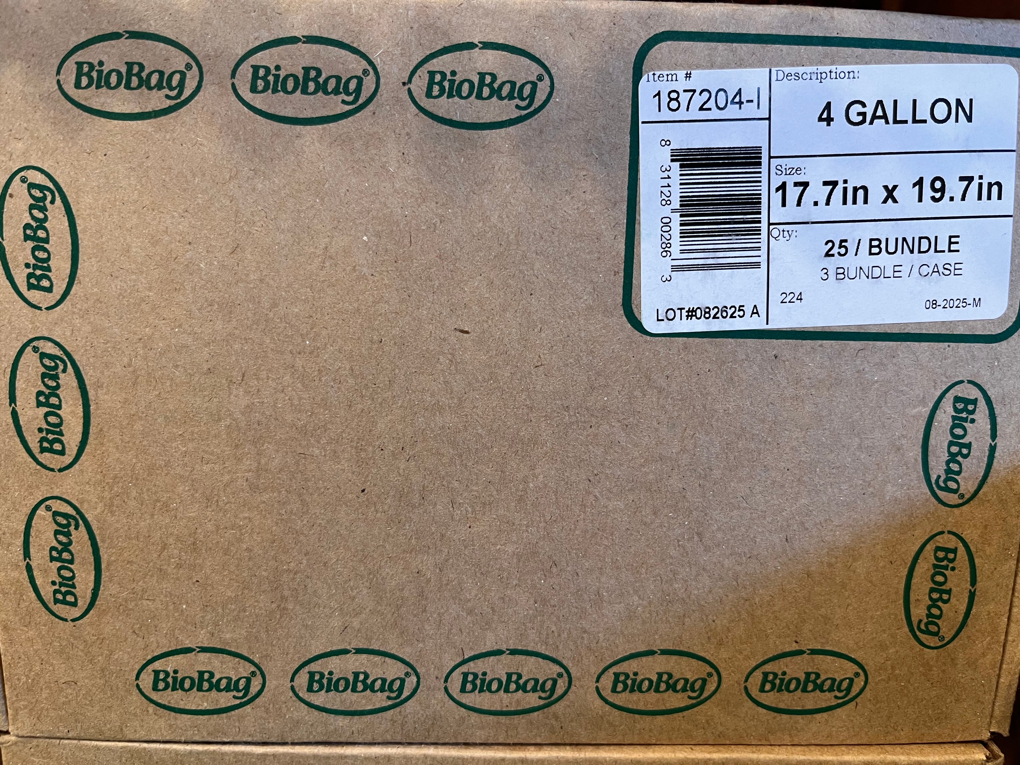 4 Gallon Compostable Bucket liners (75 bags) image 0